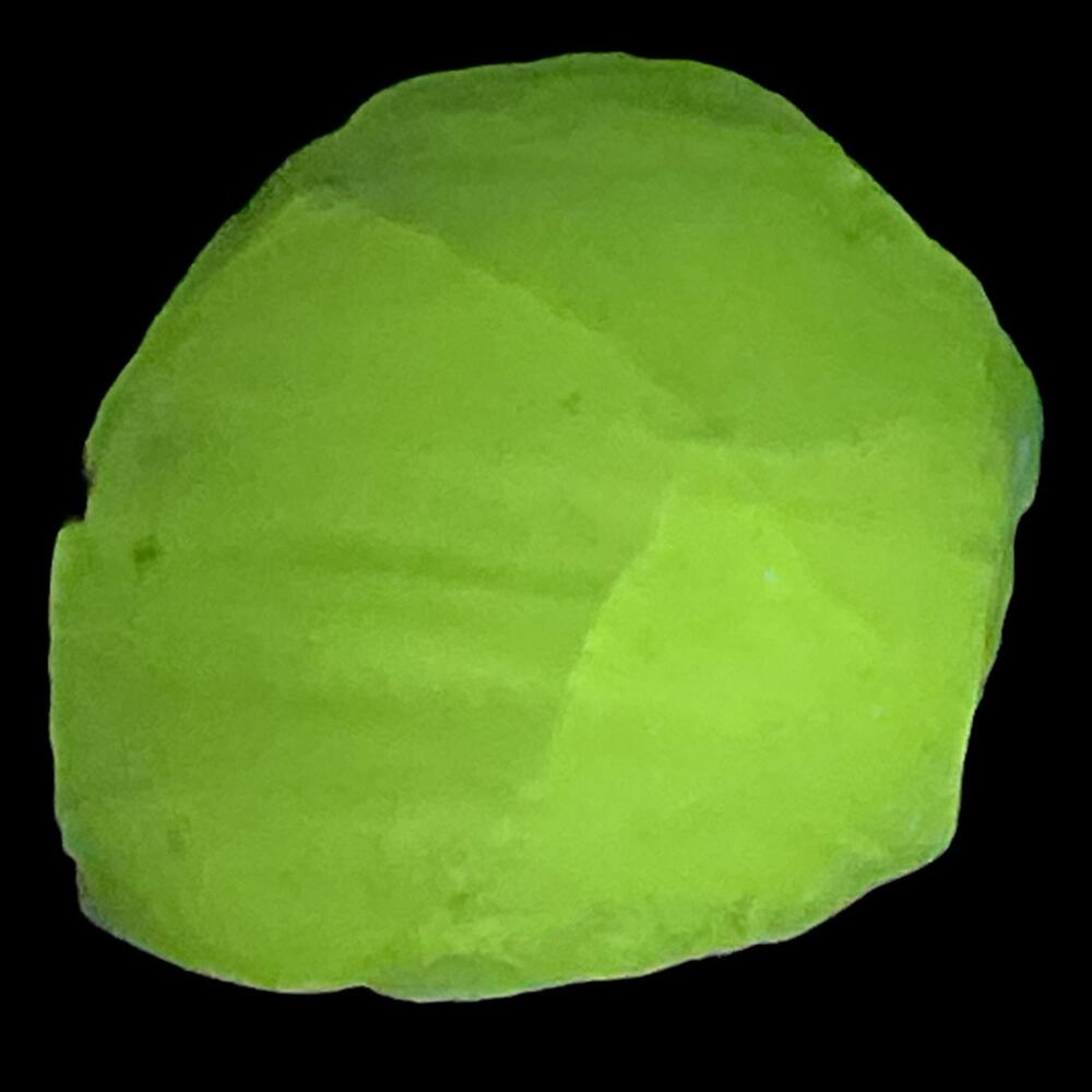 Clear Opalescent Art Glass Cullet Glowing Manganese Slag Glass #5GL78